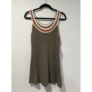 NEW Skyes The Limit Crochet Dress Womens Small Cover Up Boho Travel Vacation